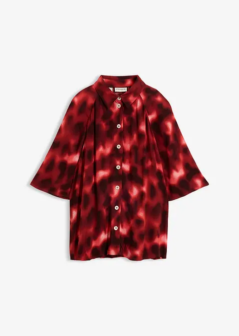 Oversizeblus i viskos med struktur, bonprix