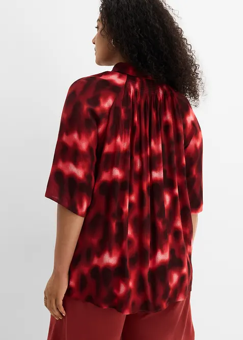 Oversizeblus i viskos med struktur, bonprix