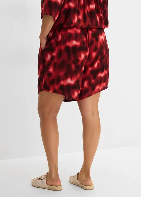 Dra p&aring;-shorts av viskos med struktur, bonprix