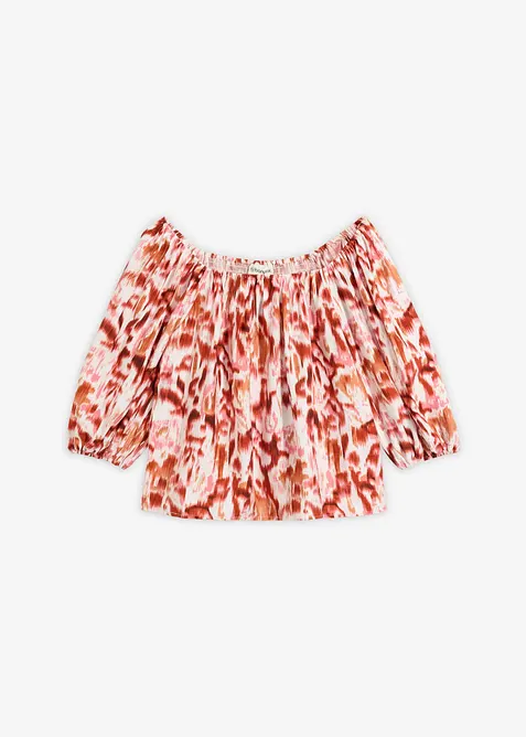 Blus av fintr&aring;dig viskosmix, bonprix