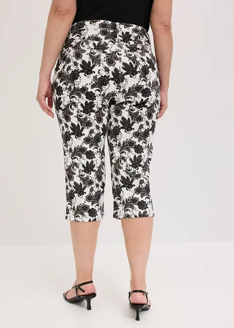 Capribyxa i bomullsstretch, bonprix