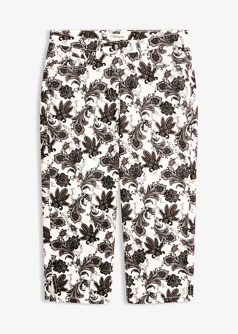 Capribyxa i bomullsstretch, bonprix