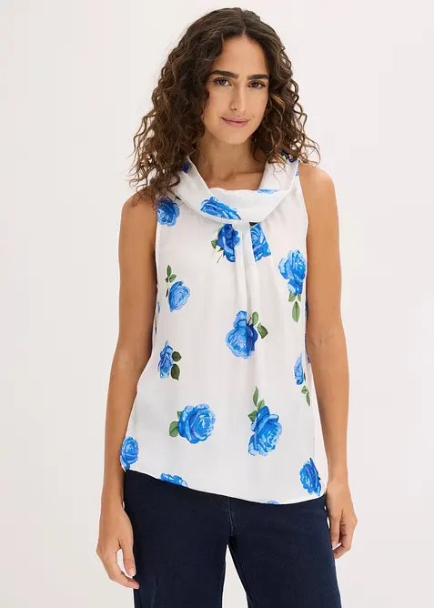 Linne av satin med mjukt fall, bonprix