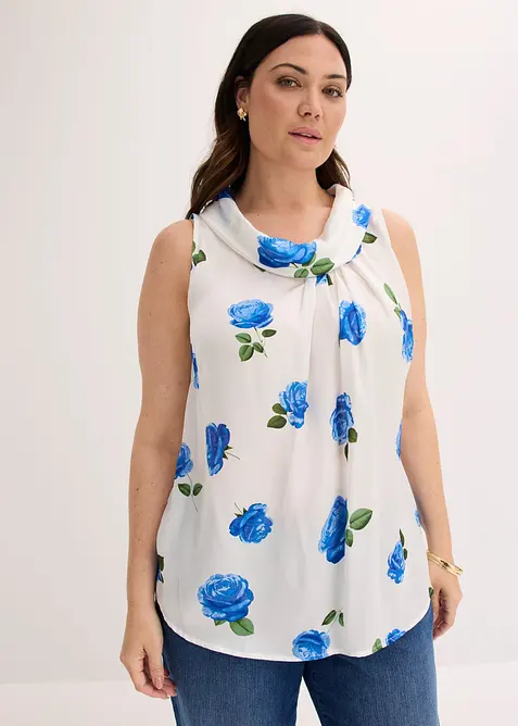 Linne av satin med mjukt fall, bonprix