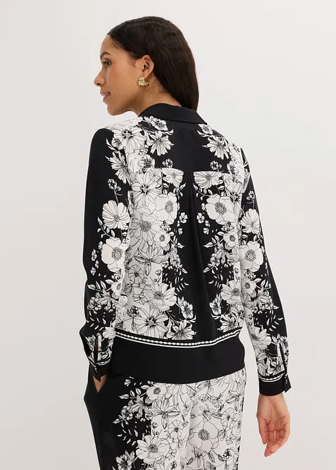 Blus av mjuk viskos, bonprix