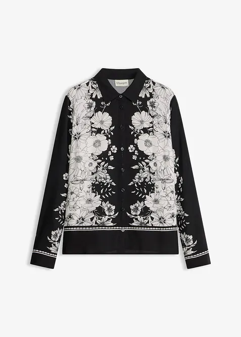 Blus av mjuk viskos, bonprix