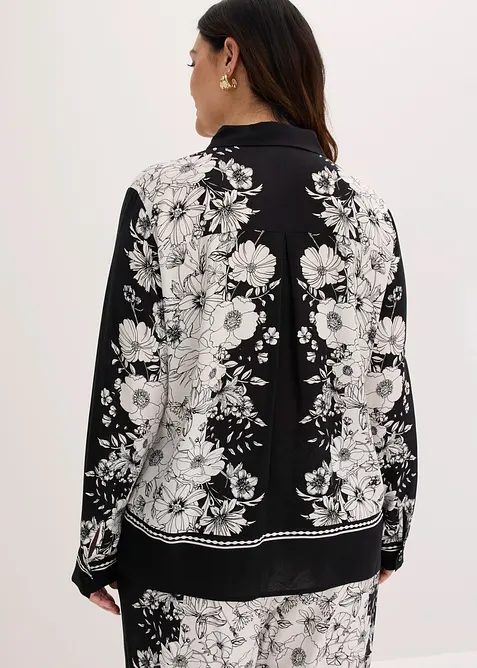 Blus av mjuk viskos, bonprix