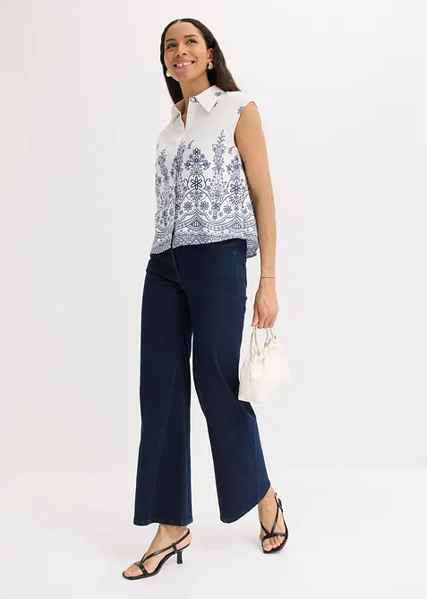 Blus i mjuk viskosblandning, bonprix
