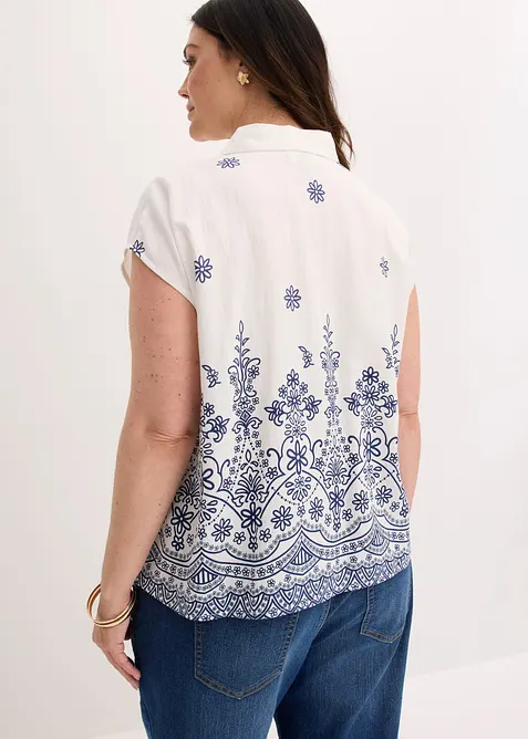 Blus i mjuk viskosblandning, bonprix
