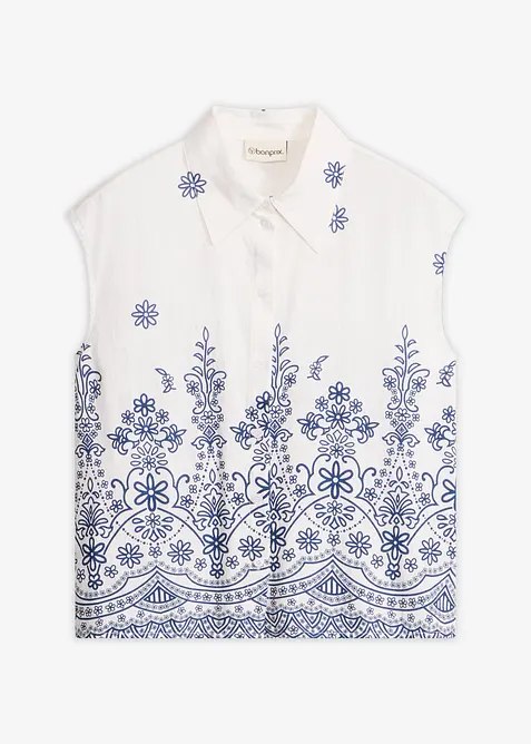 Blus i mjuk viskosblandning, bonprix