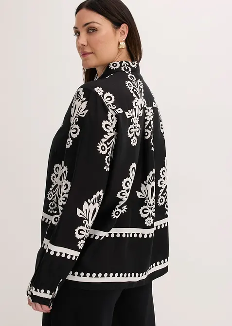Blus av viskos med mjukt fall, bonprix