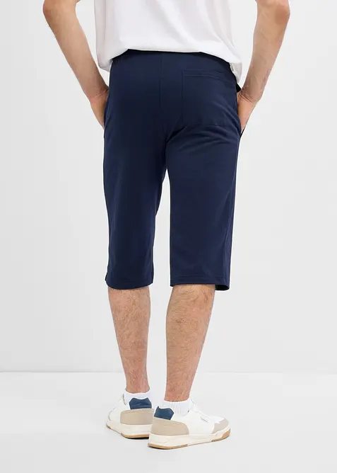 Jerseyshorts i l&aring;ng modell med ekologisk bomull (2-pack), bonprix