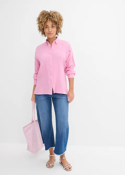 Skortblus av muslin, bonprix