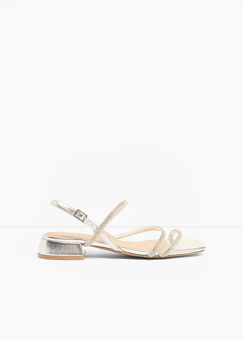 Sandal med glitterstenar, bonprix