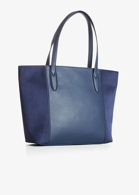 Stor shoppingv&auml;ska i materialmix, bonprix