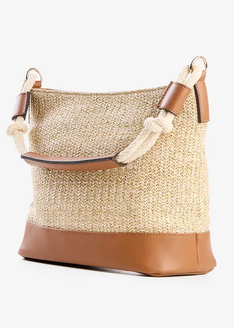 Handv&auml;ska med halmlook, bonprix