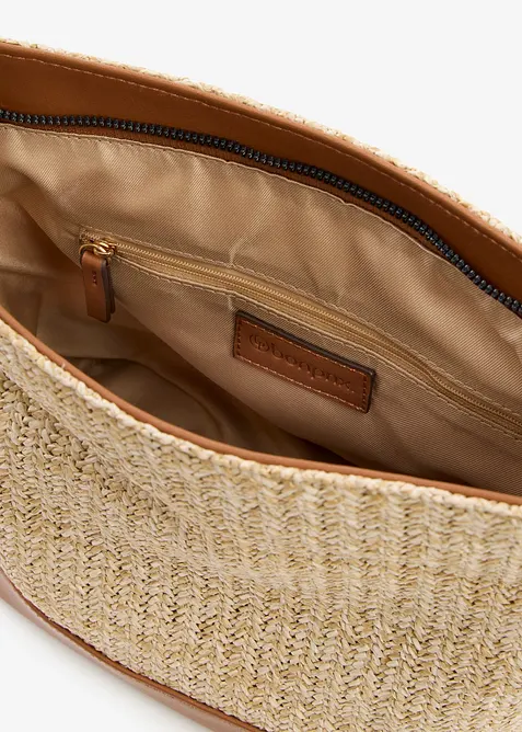 Handv&auml;ska med halmlook, bonprix