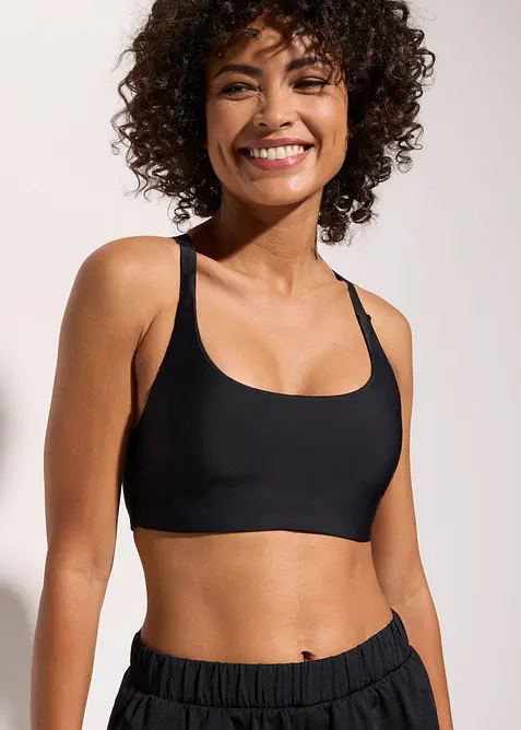 Sportig BH-bikinitopp i snabbtorkande material, bonprix