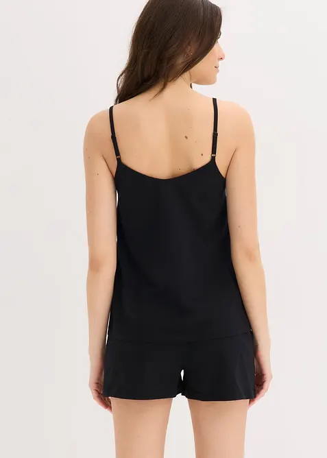 Kort pyjamas med spets, bonprix