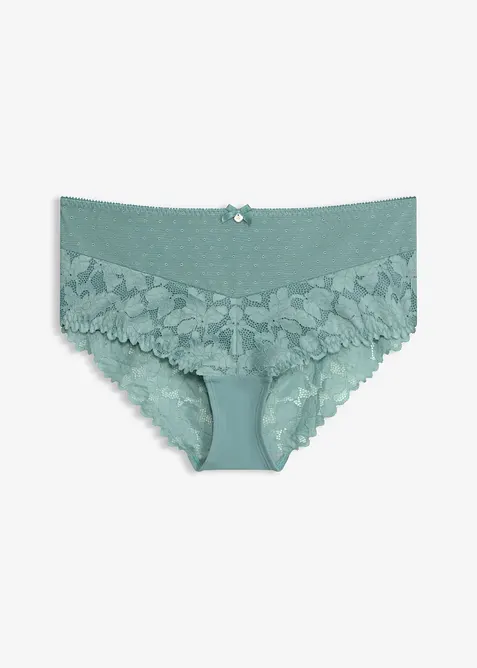 Maxihipstertrosa med fin spets, bonprix
