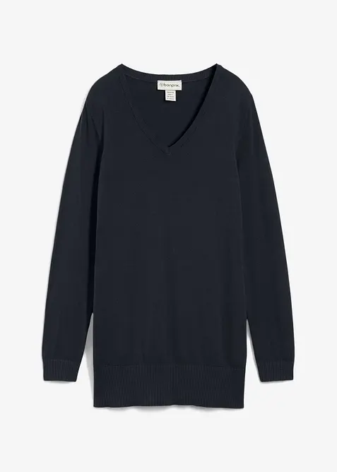 L&aring;ng bastr&ouml;ja med V-ringning, bonprix
