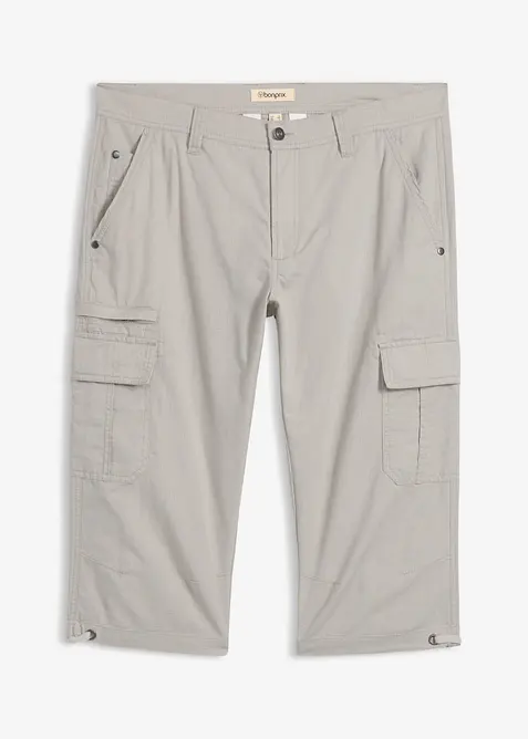 L&aring;nga cargoshorts av ren bomull, normal passform, bonprix