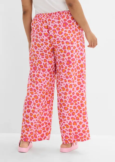 Dra p&aring;-byxa av luftig muslin, bonprix