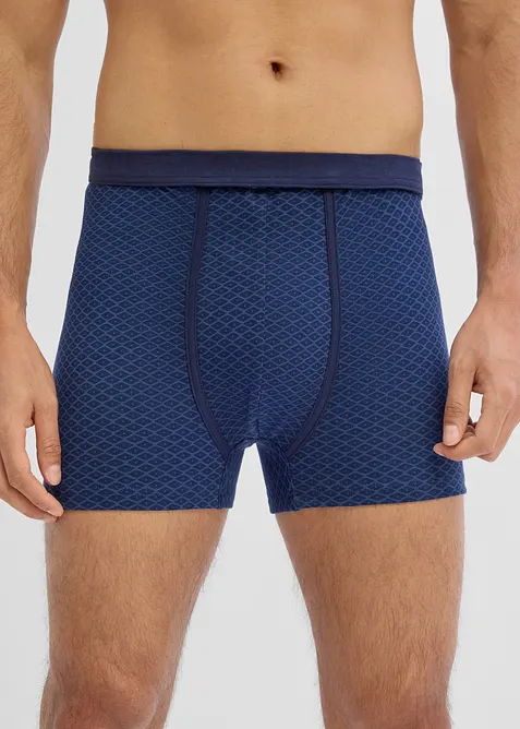 Boxerkalsong, tajt, medell&aring;ng, h&ouml;g midja, med mjuk bomull (3-pack), bonprix