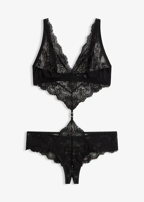 Stringbody med &ouml;ppen gren, bonprix
