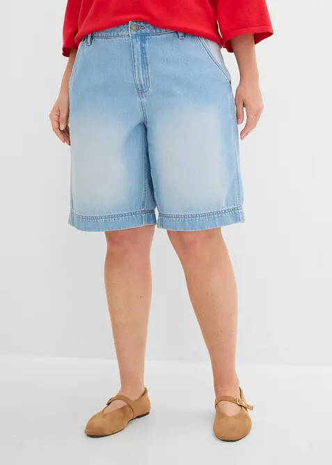Jeansshorts Mid Waist, bonprix