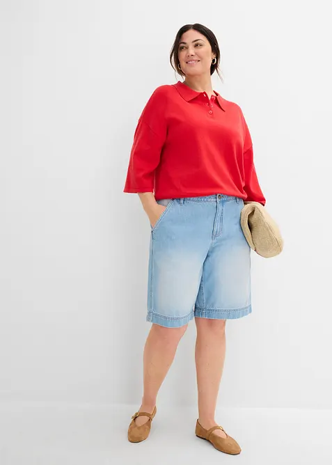 Jeansshorts Mid Waist, bonprix