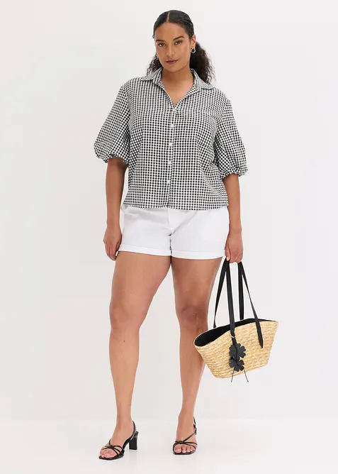 Blus i bomull, bonprix