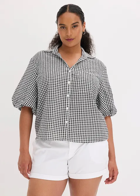 Blus i bomull, bonprix