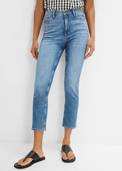 Slim Fit Jeans, High Waist, cropped, bonprix