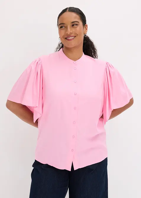 Blus av mjuk viskos, bonprix