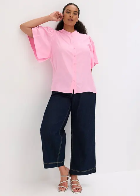 Blus av mjuk viskos, bonprix