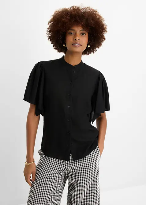Blus av mjuk viskos, bonprix