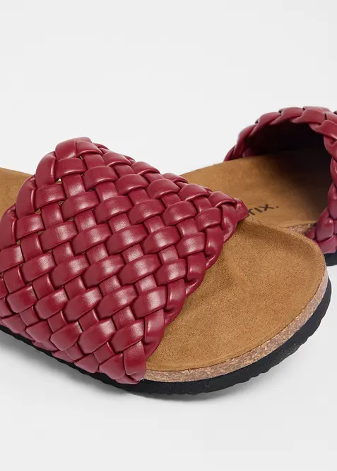Toffla med fl&auml;tad look, bonprix