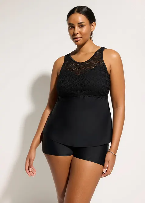 Tankini med spets (2 delar), bonprix
