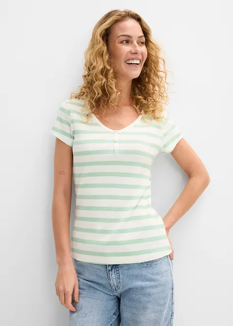 T-shirt av ekologisk bomull (2-pack), bonprix