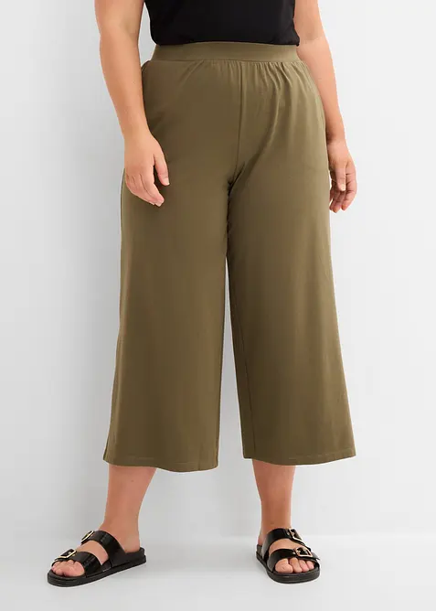 7/8-byxa av ekologisk bomull med stretch, bonprix