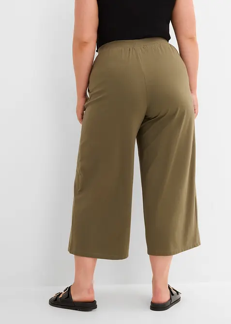 7/8-byxa av ekologisk bomull med stretch, bonprix
