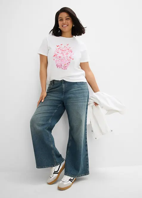 T-shirt av ren bomull, bonprix