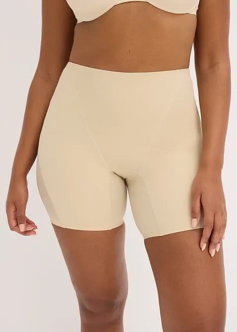 Trosa med l&aring;nga ben och medelh&ouml;g formande effekt samt transparent inf&auml;llning (2-pack), bonprix