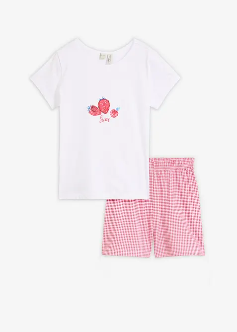 Kort pyjamas i bomull, bonprix