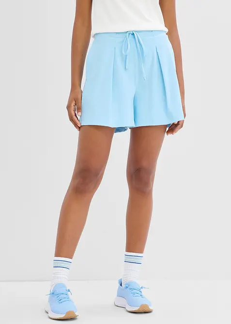 Mycket l&auml;tta funktionsshorts med dekorveck, snabbtorkande, bonprix