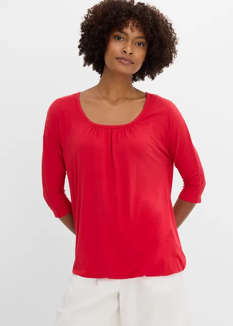 Oversizetopp i materialmix, bonprix
