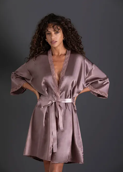 Kimono i satin, bonprix
