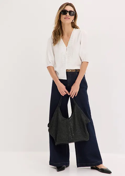 Blus i viskosmix, bonprix