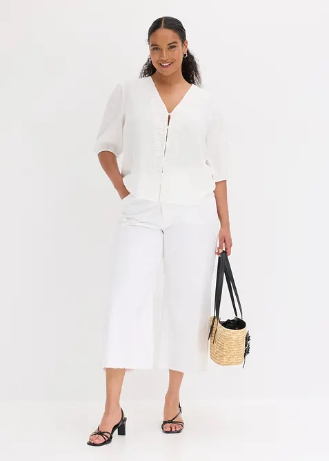 Blus i viskosmix, bonprix